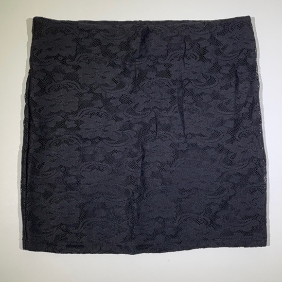 Amisu | Black Patterned Mini Skirt - Picture 6 of 6